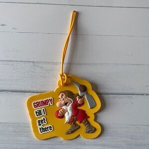 Disney Grumpy Luggage Tag | “Grumpy Till I Get There” Travel Tag